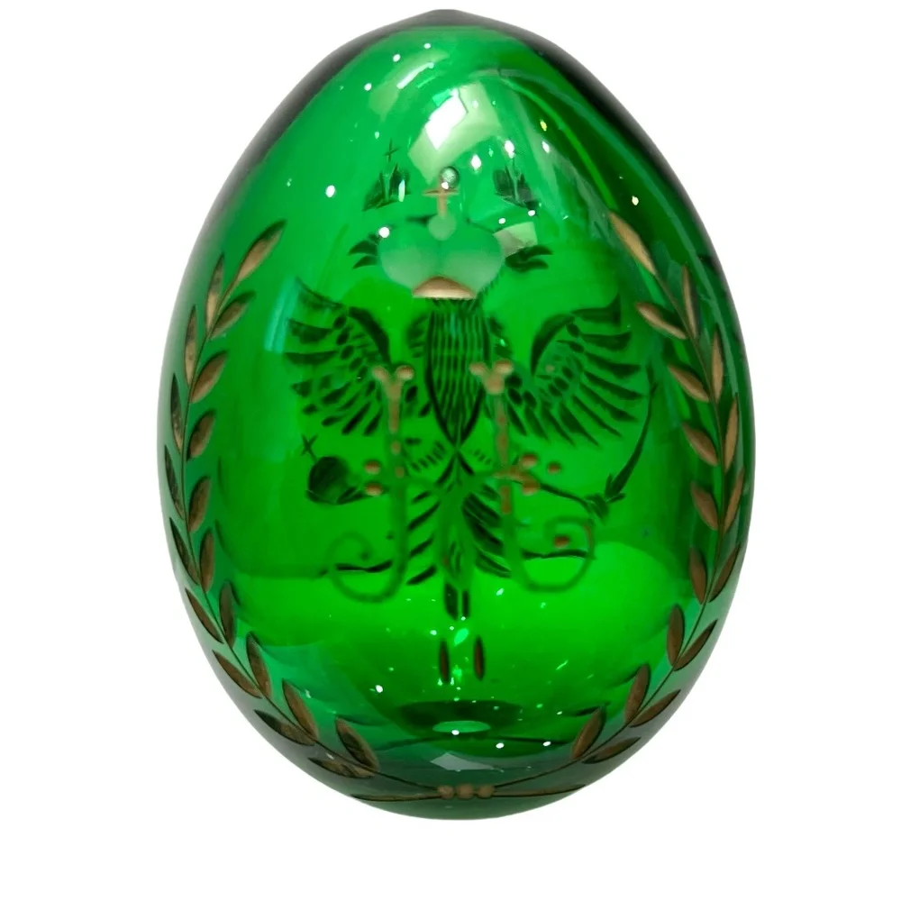 Vintage green crystal